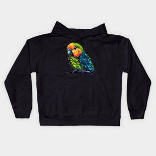 Parakeet Smiling Kids Hoodie